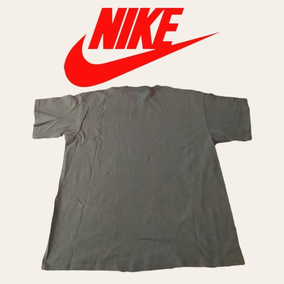 Vintage Late 90s Nike Dark Gray Basic T-shirt Red & White Swoosh Tag Size XL - Picture 4 of 6